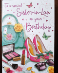 To A Special Sister-In-Law On Your Birthday Medium Card 15x25cm (6x9inches)