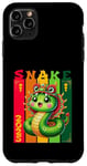 Coque pour iPhone 11 Pro Max Nouvel An chinois du serpent vert 2025 Zodiaque Lunaire