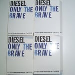 DIESEL ONLY THE BRAVE MEN EDT 4 x 1.5ml SAMPLE SPRAY VIALS NEW