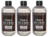 3 PARFUM INTERIEUR CEDRE LIBAN LAMPE DIFFUSEUR CATALYSE 0.5L huiles essentielle