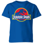 Jurassic Park Logo Kids' T-Shirt - Blue - 7-8 Years - Blue