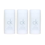 3-pack Calvin Klein CK One Deostick 75ml