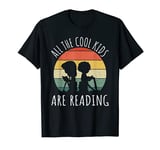 Vintage Retro All the Cool Kids Are Reading Book Lover Child T-Shirt