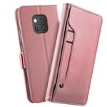 Plånboksfodral Spegel Huawei Mate 20 Pro Rose gold