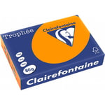 Ramette de papier - A4 - Orange vif - 80g - 500 feuilles - Clairefontaine Trophé