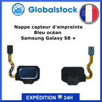 Nappe capteur d'empreinte Bleu océan pour Samsung Galaxy S8 / S8+