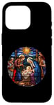 Coque pour iPhone 16 Pro True Story Crèche de Noël Jésus Chrétien Hommes Femmes Enfants