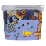 Hama - 8570 - Loisirs Créatifs - Pot 600 Perles à Repasser - Taille Maxi - Vives