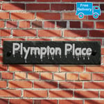 Personalised Rustic Engraved Slate House Gate Sign House Name Plate Wall Plaque