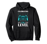 Gamers CELEBRATING A NEW LEVEL Funny Kids Birthday Pullover Hoodie