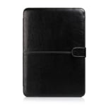 Apple MacBook Air 13.3 Pouce Housse, SATURCASE PU Cuir Folio Magnétique Bouton Fermeture Protecteur Sleeve Coque Housse Étui Pour Apple MacBook Air 13.3 Pouce (Noir)