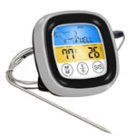 Thermomètre numérique électronique à écran tactile, inoxydable, étanche, pour aliments, viande, Barbecue, sonde de température pour la cuisine