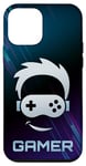 Coque pour iPhone 12 mini Manette de jeu vidéo Gamer Face Player