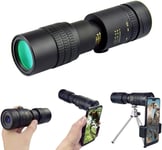 Télescope monoculaire à zoom super téléobjectif 4K 10 300X40mm portable pour smartphone, avec objectif prisme BAK4, trépied, pour voyage observation des oiseaux, chasse, randonnée, navigation de plais