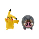 Pokémon - Pack 2 Figurines Battle Figure Set Pikachu 5, Lechonk 5 Cm