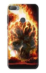 Hell Fire Skull Case Cover For HTC Desire 12+, HTC Desire 12 Plus