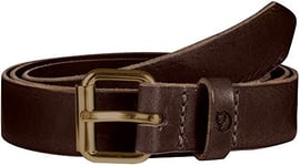 Fjällräven Singi Belt 2.5 Cm Ceinture Mixte, Leather Brown, FR : S (Taille Fabricant : 75cm)