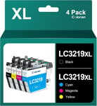 LC3219XL 3219XL Cartouche d'encre Compatible pour Brother LC3219 LC3217 pour Brother MFC-J5330DW MFC-J5335DW MFC-J5730DW MFC-J6930DW MFC-J5930DW MFC-J6935DW MFC-J6530DW (4 Pack)