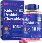 Lovebug Probiotic for Kids | Multi-Strain 3 Billion CFU | Constipation & Stomach