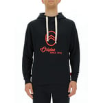 CITROËN O102939-B000 Sweatshirt à Capuche Logo Origins Large Print W/Side Pockets C23W Sweatshirt Homme Black Taille XL