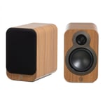 Q Acoustics 3020c Speakers - Bookshelf Compact 2-Way Home Loudspeakers Pair Oak