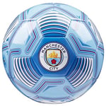 Manchester City F.C. Ballon de Foot Taille 3, 4 ou 5, Ballon Officiel du Club, Idée Cadeau pour Fan de Foot (Bleu, Taille 5)