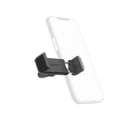 Hama Compact Car Phone Holder for Smartphones Width 5.5 to 8.5 cm, Air Vent Clip Attachment 360 Degree Swivelling Black