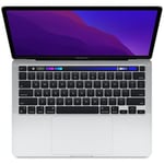 MacBook Pro Touch Bar 13" Apple M1 3.2 Ghz 8 GB 256 GB SSD Silver (2020) - Nytt batteri - Renoverad - Utmärkt skick - Refurbished Grade A+ - Swedish