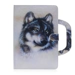 JIan Ying Cover Case for Samsung Galaxy Tab A 10.1 (2019) SM-T510 T515,Tablet Case Soft Slim Back Cover Folding Case,Wolf