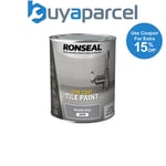 Ronseal 37685 One Coat Tile Paint Granite Grey Satin 750ml RSLOCTPGS750