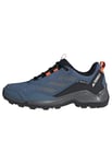 adidas Homme Terrex Eastrail Gore-TEX Hiking Shoes Low, Wonder Steel/Grey Three/Semi Impact Orange, 38 2/3 EU