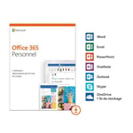Microsoft Office 365 Personnel à télécharger Abonnement 1 an 1 utilisateur PC ou Mac