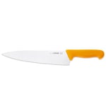 Giesser depuis 1776 - fabriqué en Allemagne - couteau de chef orange, Basic Orange, lame 26 cm, antidérapant, couteau de cuisine tranchant, lavable au lave-vaisselle, inoxydable