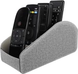 Porte Telecommande, Support De Telecommandes, Titulaire De La Telecommande En Cuir Pour Jusqu'À 5 Telecommandes, S'Adapte À Apple Tv/Smartphones, Gris Fonce