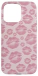 iPhone 15 Pro Max Lip Stick Pink Kisses Marks Valentine Makeup Lover For Girls Case