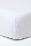 Luxury Soft Plain Linen Deep Fitted Sheet 18 inch Deep