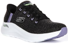 Skechers Arch Fit 2.0 Good Energy Knit Vegan Womens Black Multi UK 4 - 9