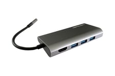 LC Power LC-HUB-C-MULTI-5 - dockingstation - USB-C - HDMI - 1GbE