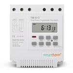 Beijiyi - TM-613 Relais Temporisé Programmable 380V / 50-60Hz 16A Relais Hebdomadaire Commutateur de Minuterie de Puissance Interrupteur de Minuterie