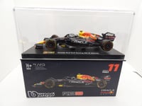 Oracle Red Bull RB18 Sergio Perez #11 2022 18-38062 1/43 Bburago F1 avec pilote