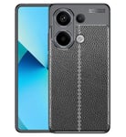 Xiaomi Redmi Note 13 Pro 4G Leather Texture Case Black