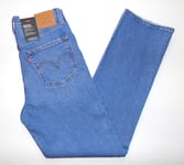 LEVI'S - Women's NEW Ribcage Straight Fit Jeans 29"W x 32"L Premium Blue 10/12