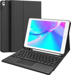 Étui De Protection Pour Ipad 9 Génération Avec Clavier, Ipad 10.2 8ème Génération Avec Pavé Tactile, Ipad Air 3, Ipad Pro 10.5 Noir