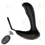 LCC® DILDO - RABIT - VIBRATOR, Ny USB-laddningsfjärrkontroll Prostata massageapparat med Cock Ring Butt Plug - Typ