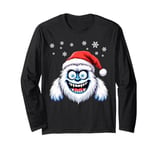 Funny Xmas Abominable Snowman Bigfoot Retro Christmas Boy Long Sleeve T-Shirt