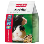 BEAPHAR – XTRAVITAL – Alimentation pour cochon d'Inde appétente et équilibrée – Contient des graines, nutriments végétaux et proteines animales – Riche en vitamines et en fibres – 2.5kg