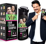 VIP 5 in 1 Hair Colour Shampoo base Hair Color 180 ml Black Hair Colour