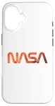 Coque pour iPhone 16 Logo rétro de la NASA Mars Worm Patch Space Exploration Graphic