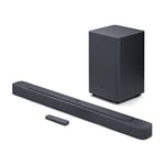 JBL SoundBar 2.1 Deep Bass MK2 Television Speaker for Home Entertainment Sound System, Sleek and Compact Design with JBL Surround Sound, Black