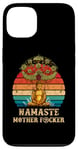 Coque pour iPhone 13 Namaste Mother F cker Bouddha vintage drôle yoga méditation